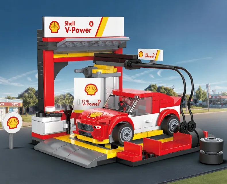 CaDA Shell iškrovimo stotis, 237 detalės su automobiliu