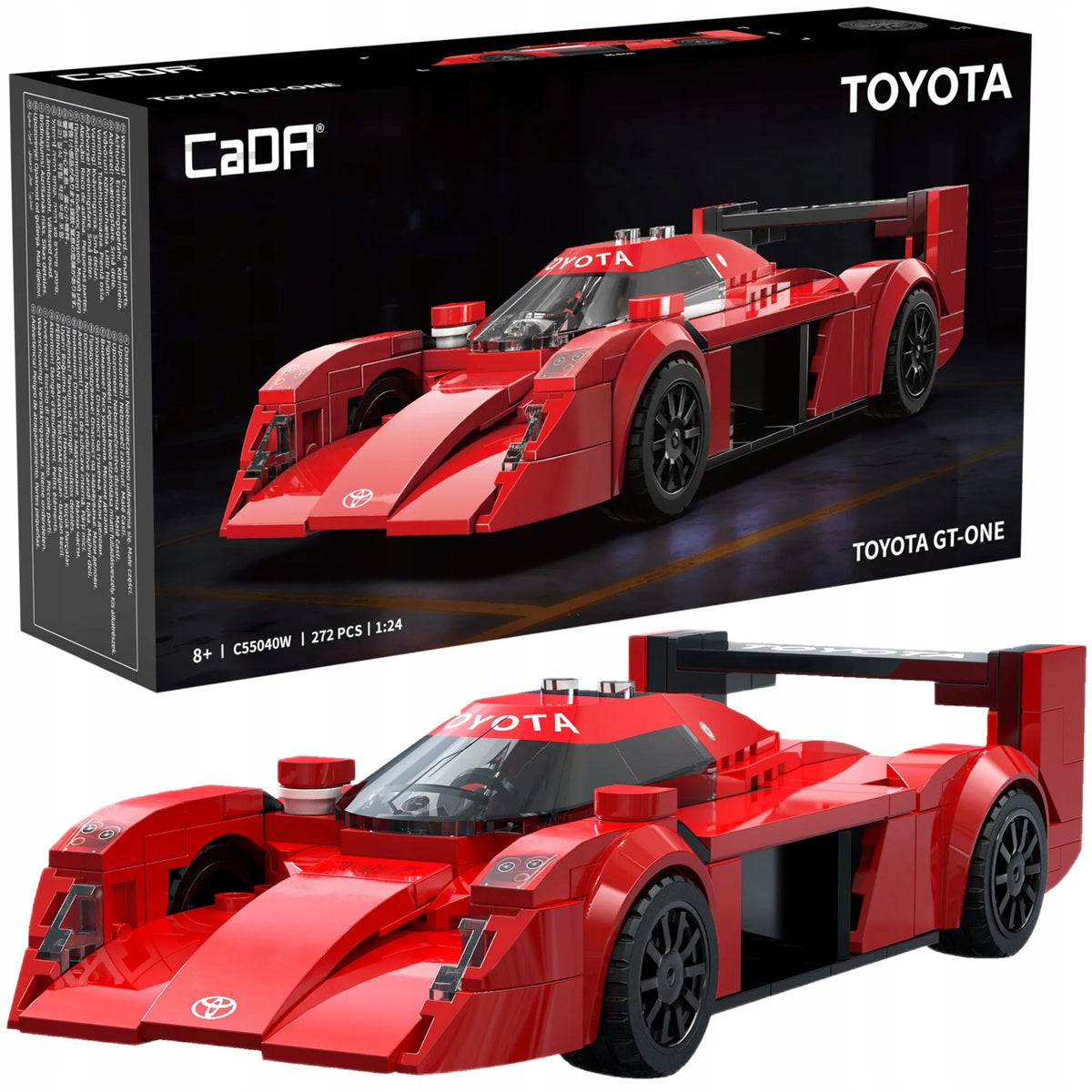 CaDA Toyota GT-ONE 1:24 Le Mans lenktyninio automobilio konstruktorius, 272 detalės