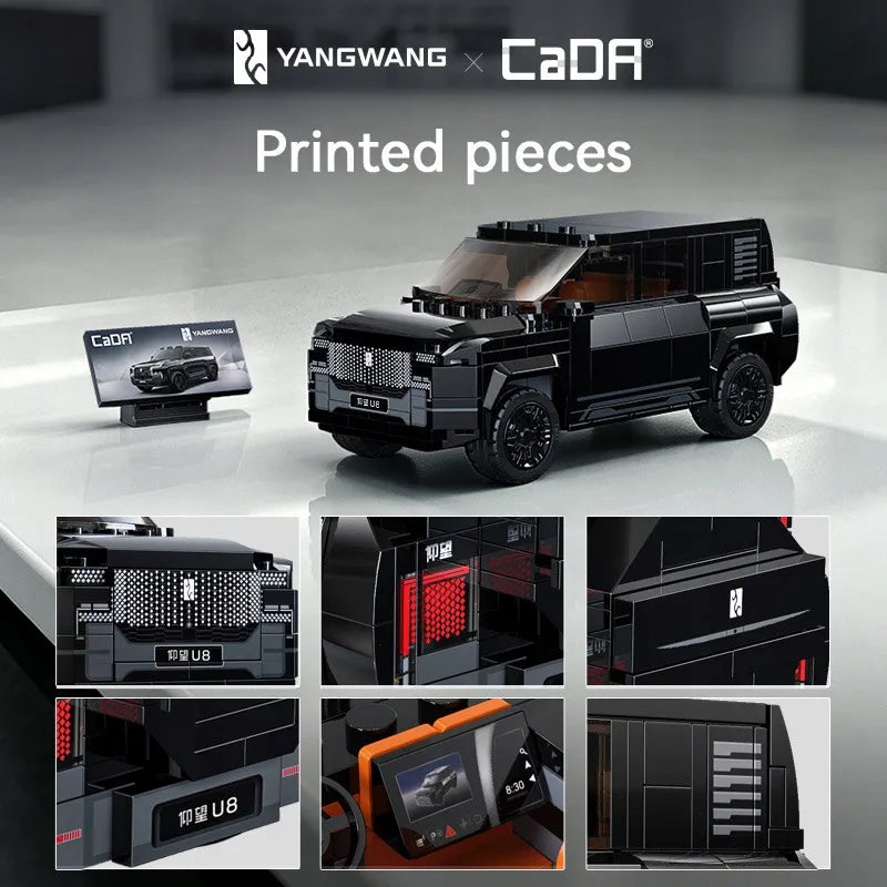 CaDA YANGWANG U8 visureigio konstruktorius, 1:24, 304 detalės