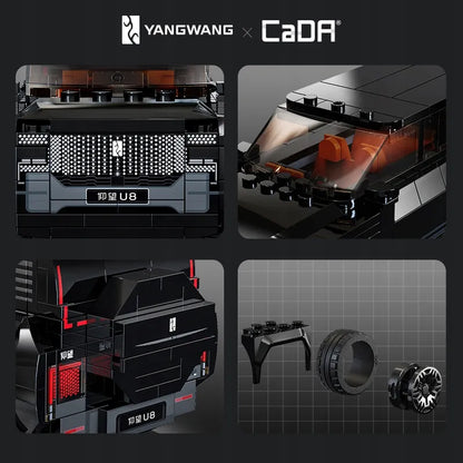 CaDA YANGWANG U8 visureigio konstruktorius, 1:24, 304 detalės