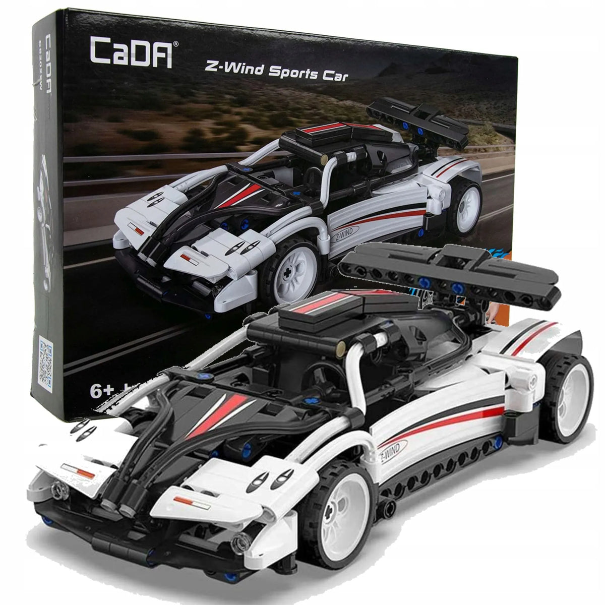 CaDA Z-Wind sportinio automobilio konstruktorius su pull-back pavara, 321 detalė