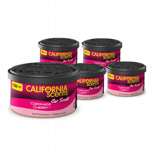 California Scents Coronado Cherry kvapų skardinės automobiliui, vyšnių aromatas, 5 vnt.