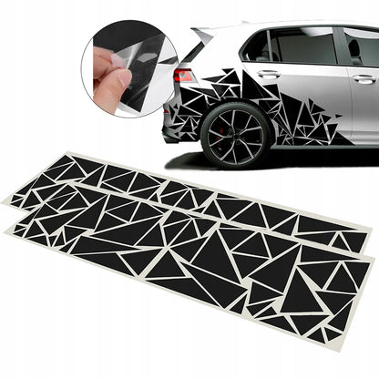 CAMO kamufliažo lipdukai automobiliui trikampiai 2X DIDELI