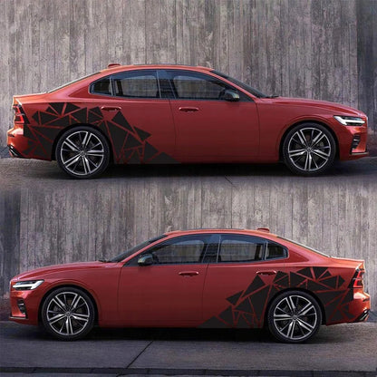 CAMO kamufliažo lipdukai automobiliui trikampiai 2X DIDELI
