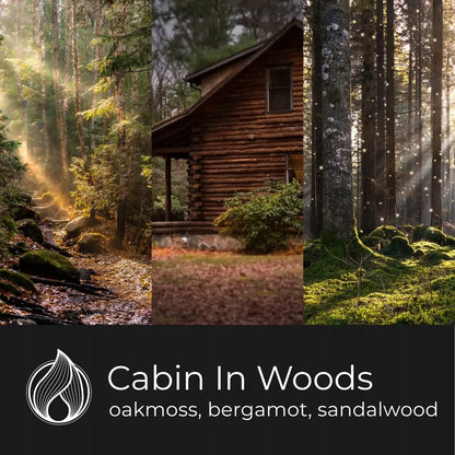 Candle World sojinė kvapioji žvakė „Miško trobelė“ Cabin In Woods, 120 g