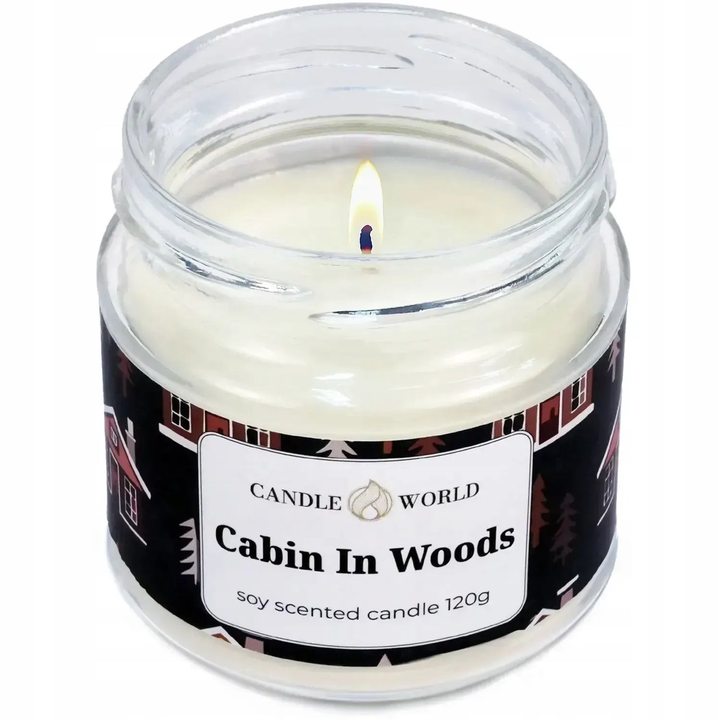 Candle World sojinė kvapioji žvakė „Miško trobelė“ Cabin In Woods, 120 g