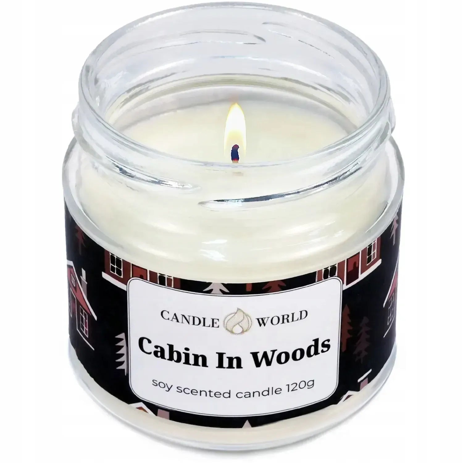 Candle World sojinė kvapioji žvakė „Miško trobelė“ Cabin In Woods, 120 g