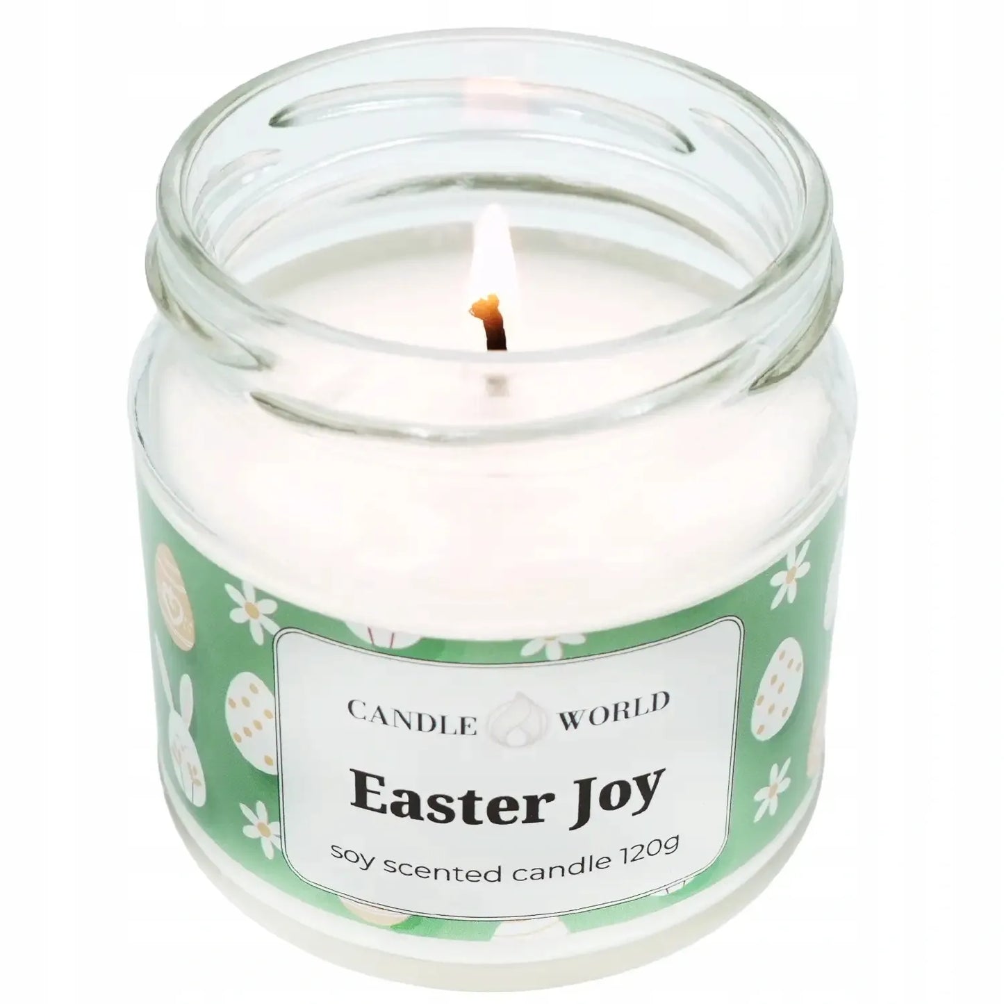 Candle World velykinė sojų kvapioji žvakė gėlių aromato Easter Joy 120 g