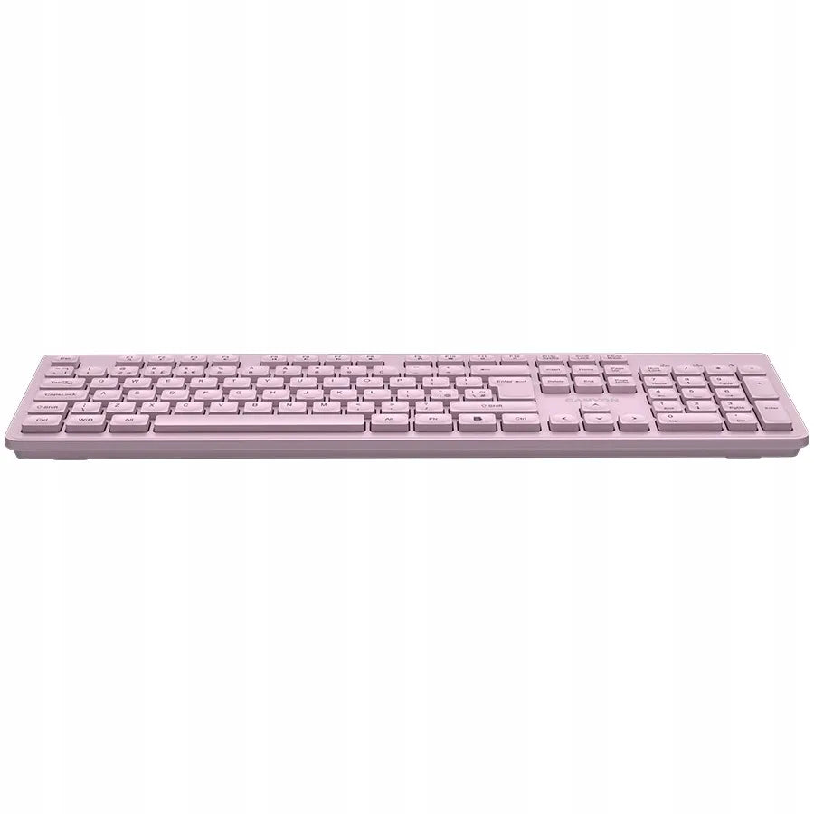 CANYON HKB-W01 belaidė mechaninė klaviatūra, US international QWERTY, rožinė