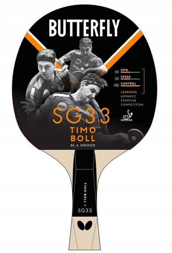 Stalo teniso raketė Butterfly Ping Pong Timo Boll SG33