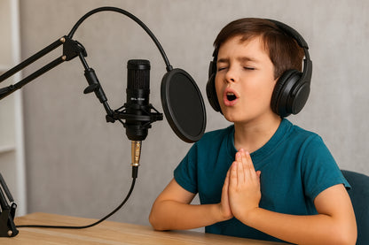 Kompiuterinis žaidimų kondensatorinis studijinis mikrofonas su stovu, USB rinkinys