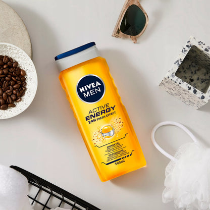NIVEA MEN Vyriškas dušo želė - Prausiklis kūnui 500ml x5 + DOVANA