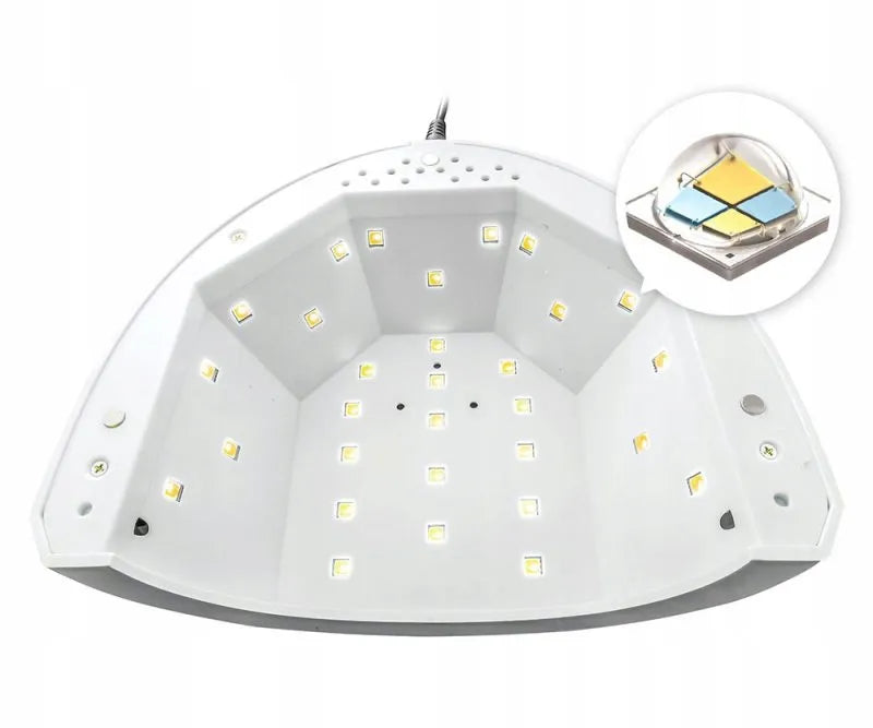 Clavier Q1 UV/LED nagų lempa, 48 W, su veidrodiniu dugnu