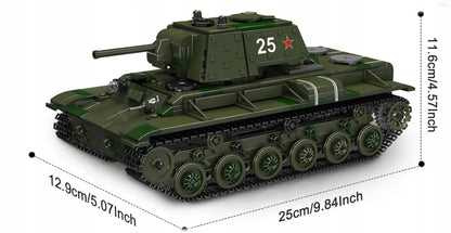 COIL konstravimo kaladėlių rinkinys – 850 detalių, „Tiger“ tankas