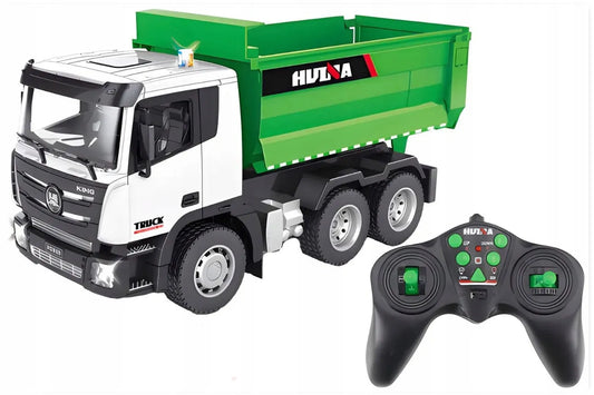 Coil nuotoliniu būdu valdoma savivartė sunkvežimio mašinėlė su pulteliu, 1:18
