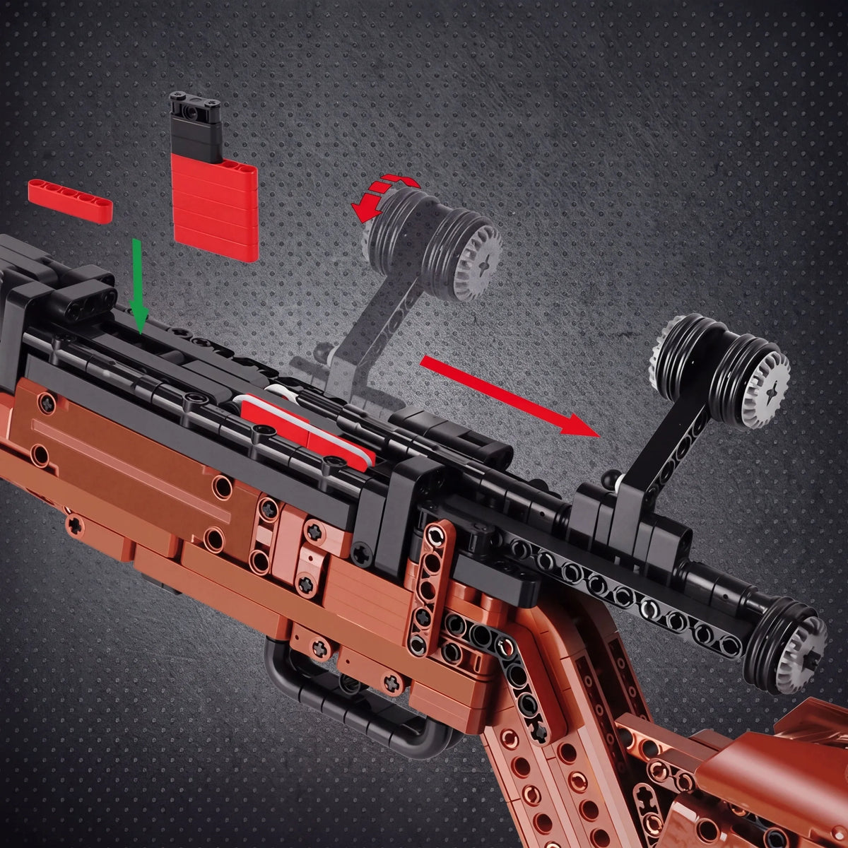 COIL techninių konstrukcinių kaladėlių rinkinys „Mauser 98k“ – 1025 detalės