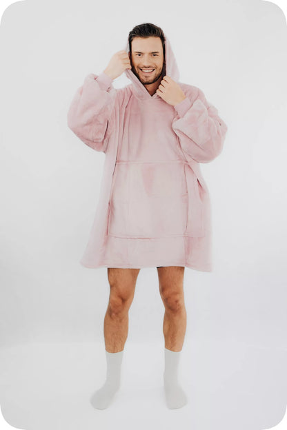 Comfy Moment Kocobluza Rožinė #Pink– storus pūkuotas šerpos oversize