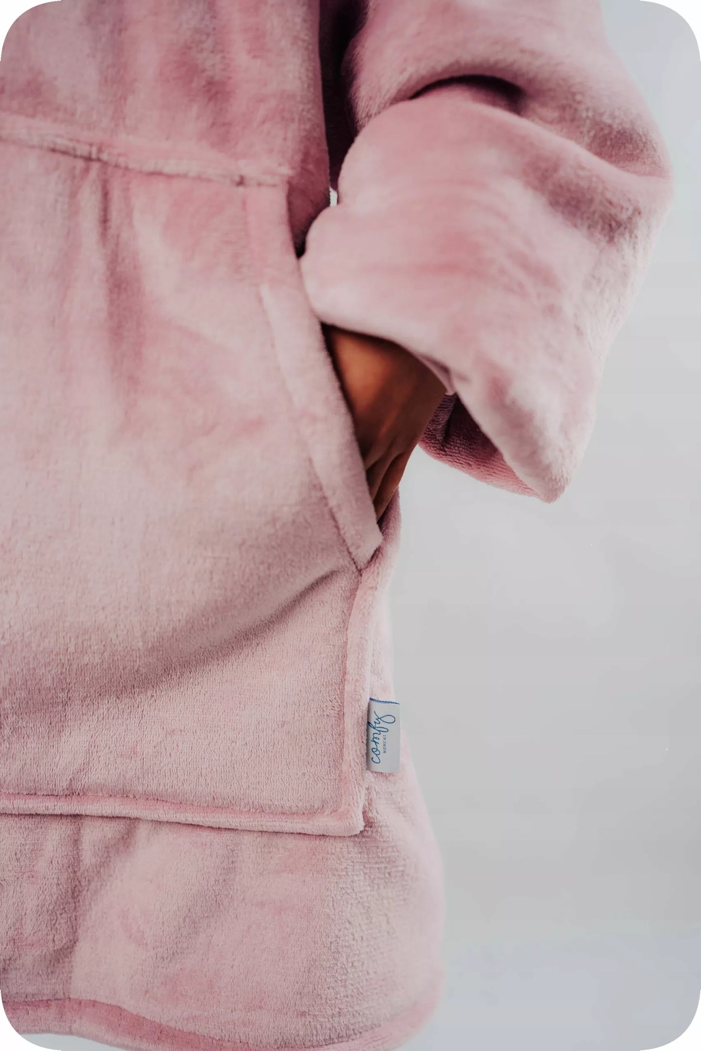 Comfy Moment Kocobluza Rožinė #Pink– storus pūkuotas šerpos oversize