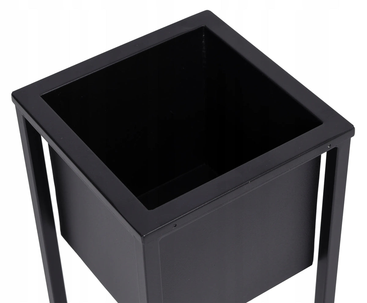 Concove loft stovas augalams, 40 cm, juodas
