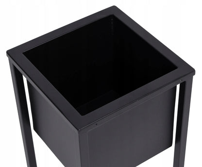 Concove loft stovas augalams, 40 cm, juodas