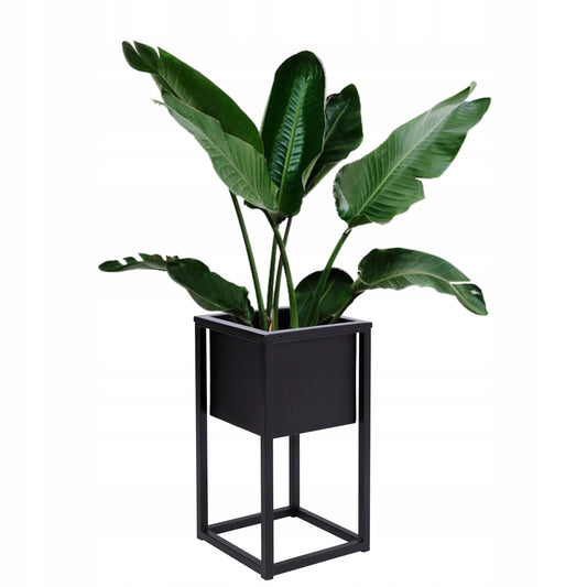 Concove loft stovas augalams, 40 cm, juodas