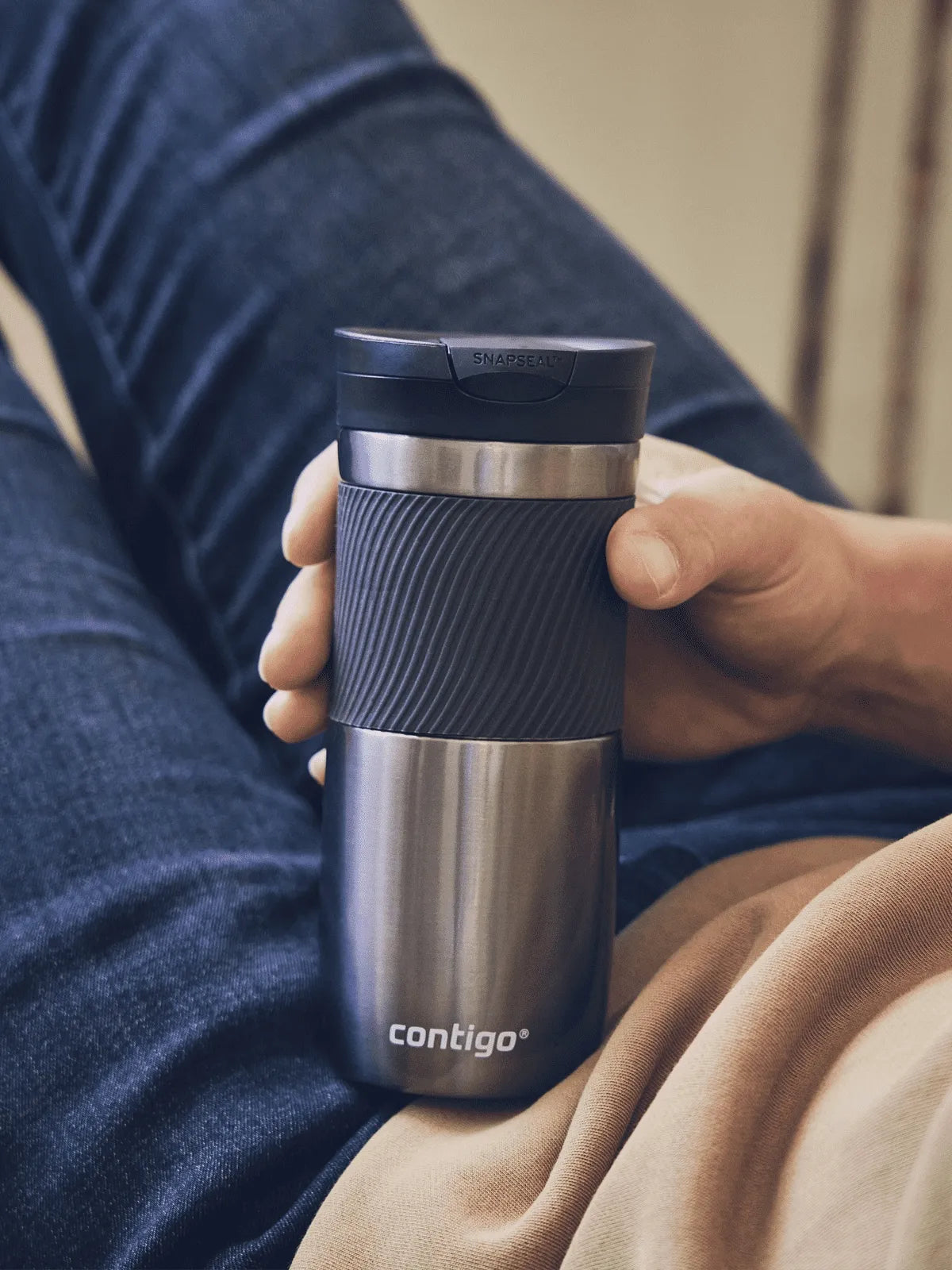„Contigo Byron“ sandarus neslystantis termo puodelis, „Gunmetal“, 470 ml