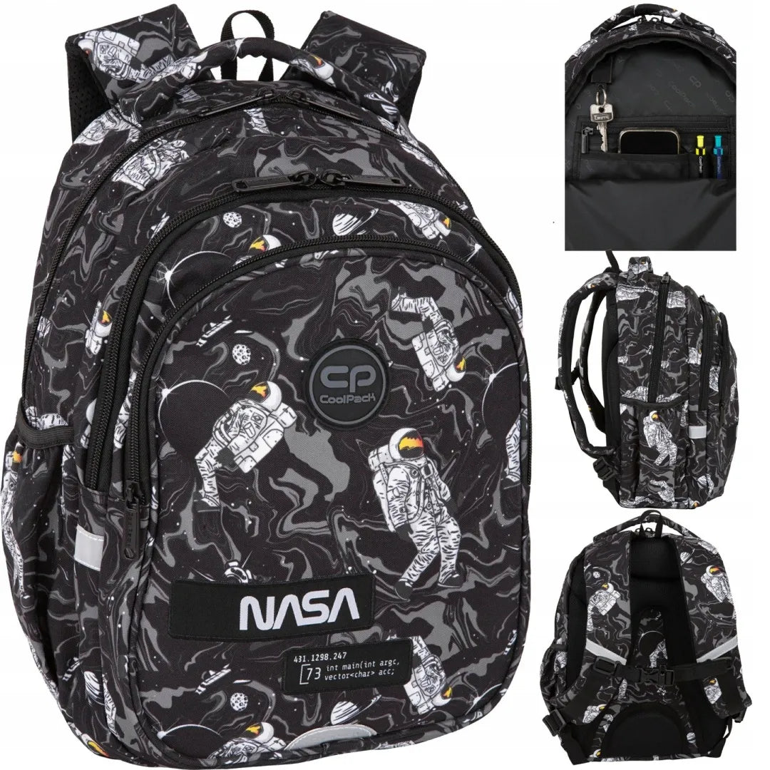 Coolpack dviejų skyrių kuprinė 1-3 klasių mokiniams Jerry Astronaut F029932