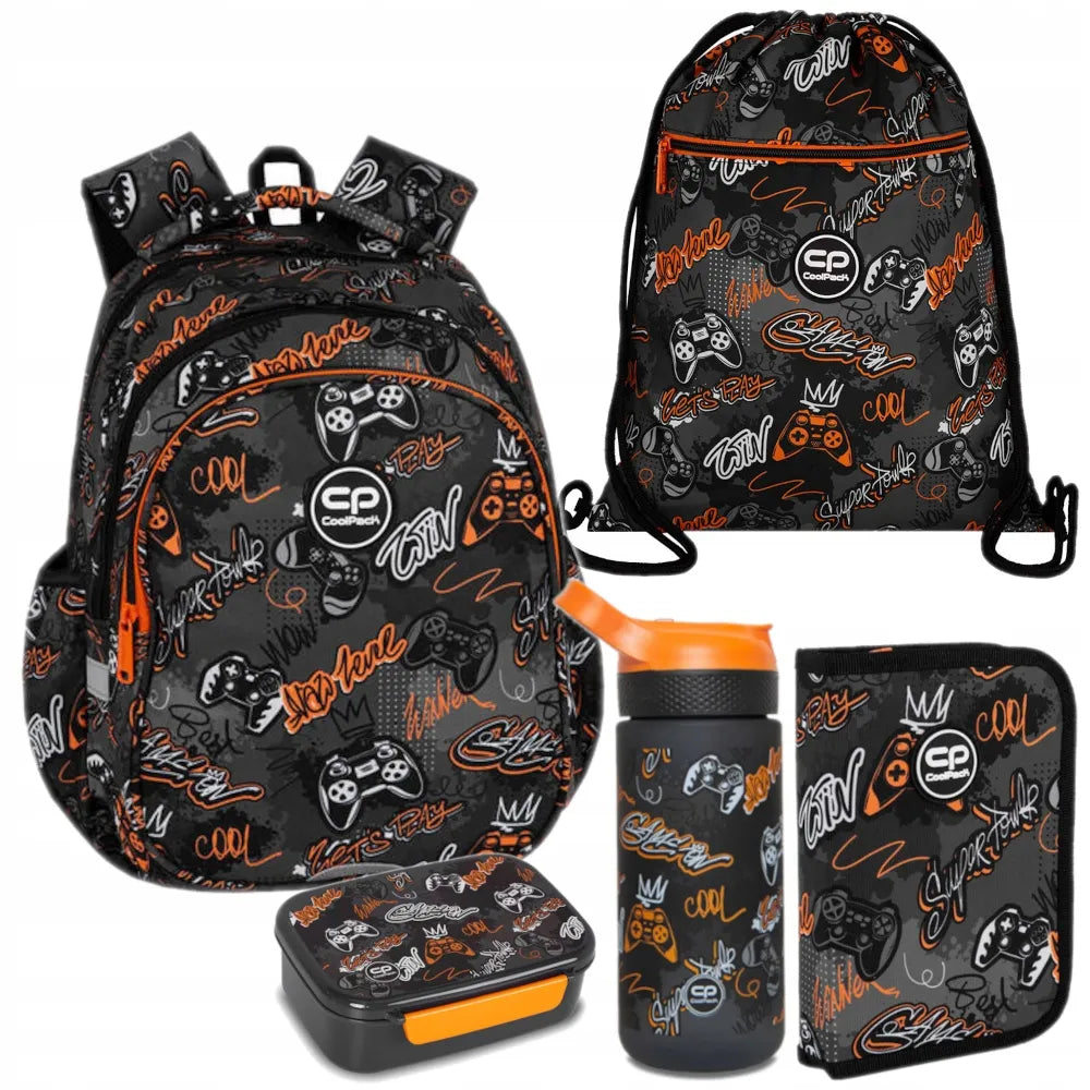CoolPack mokyklinė kuprinė 1-3 klasei / berniuko rinkinys