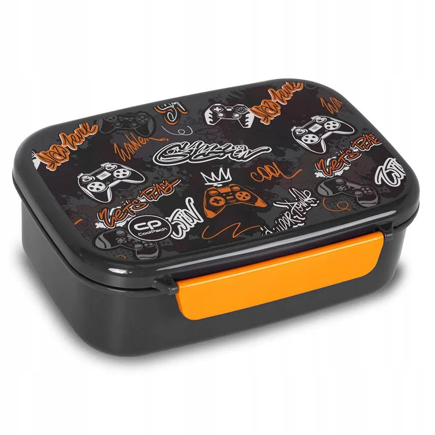 CoolPack mokyklinė kuprinė 1-3 klasei Gamer juoda berniukui rinkinys