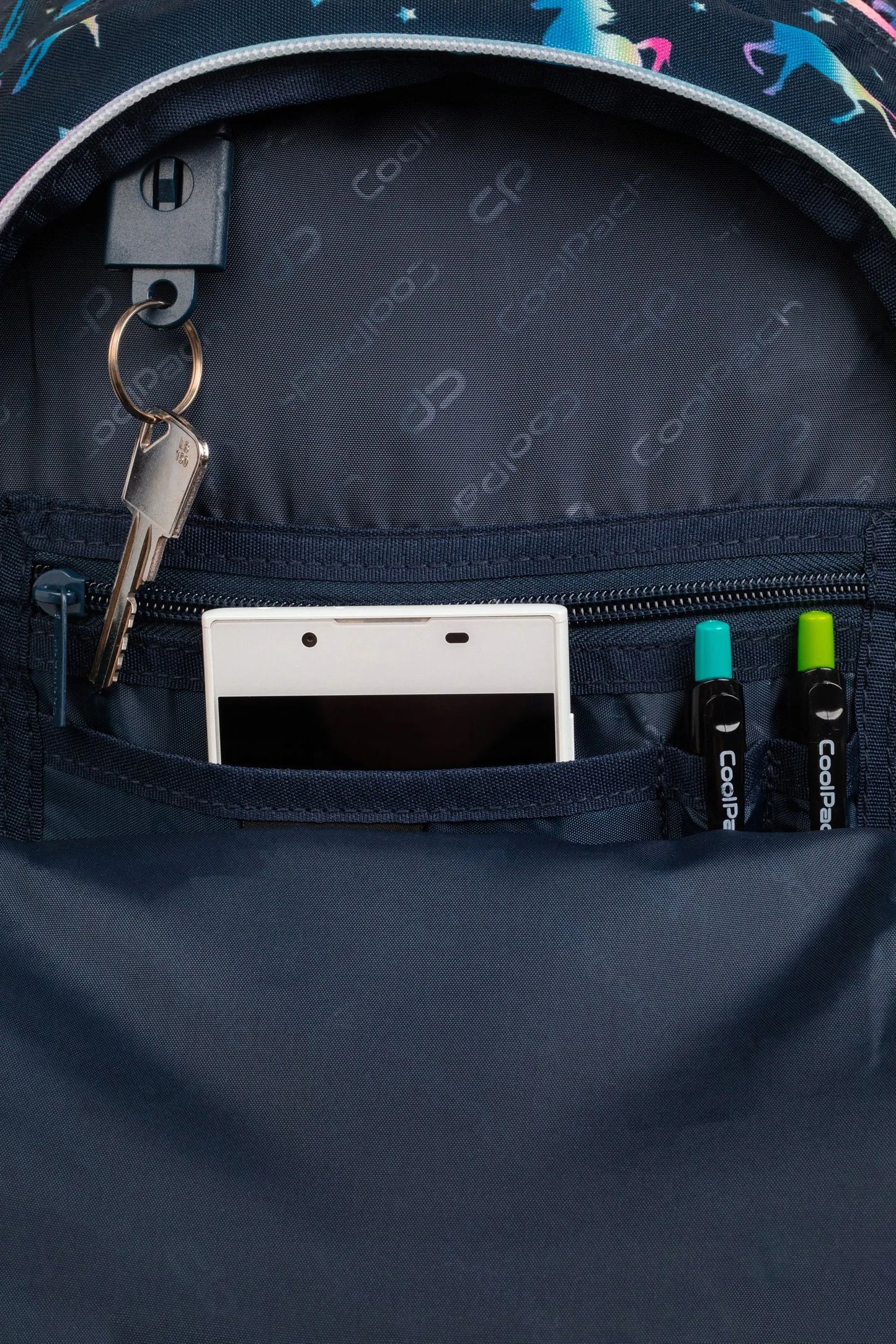 Coolpack mokyklinė kuprinė 1-3 klasių mergaitėms su vienaragiais + pamokų tvarkaraštis