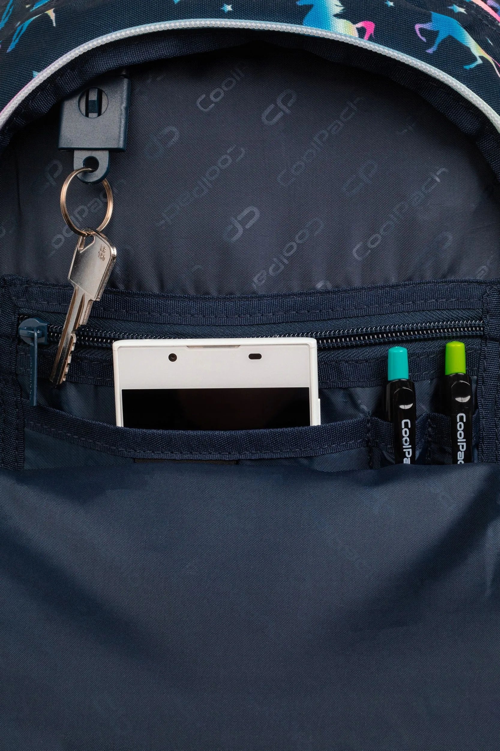 Coolpack mokyklinė kuprinė 1-3 klasių mergaitėms su vienaragiais + pamokų tvarkaraštis