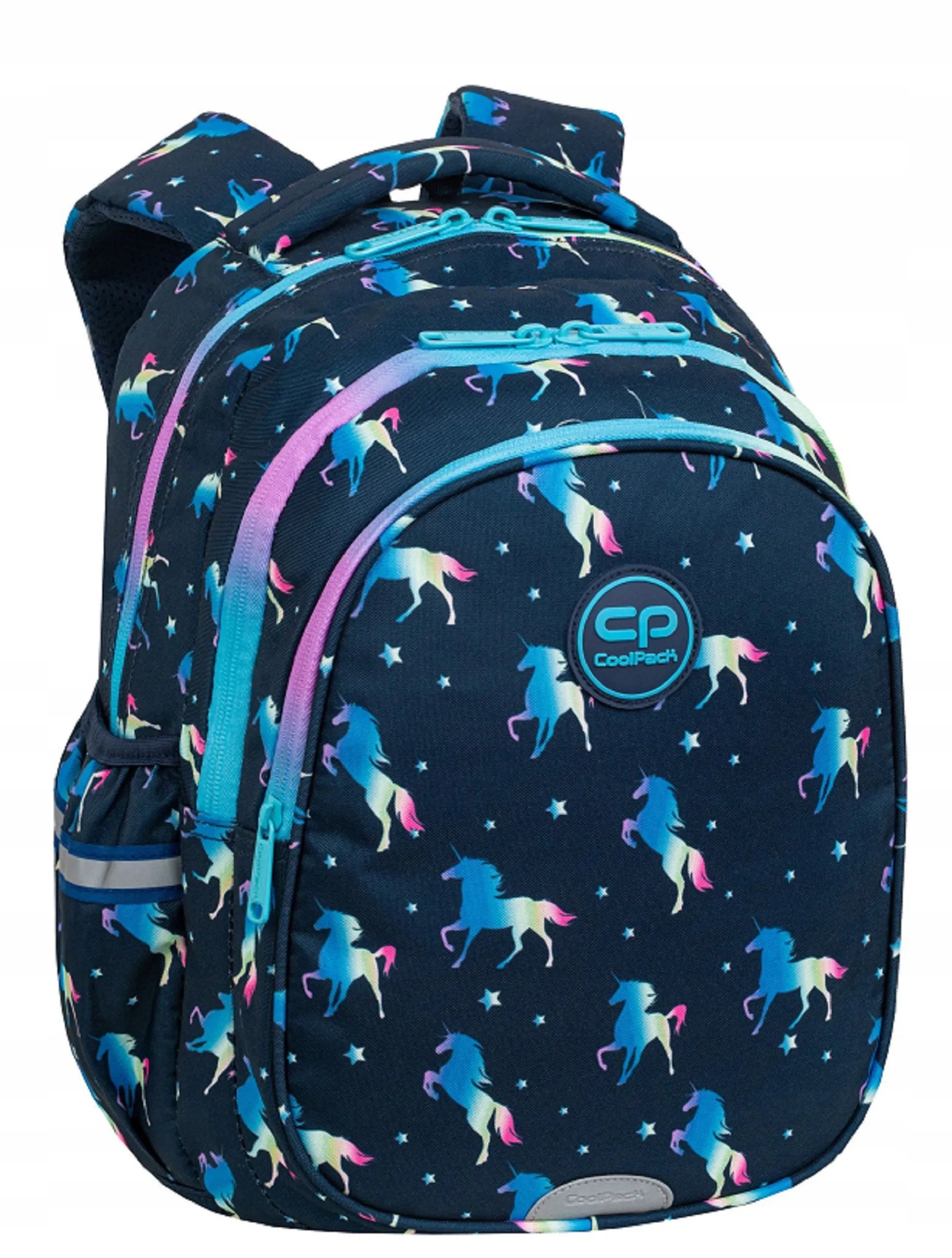 Coolpack mokyklinė kuprinė 1-3 klasių mergaitėms su vienaragiais + pamokų tvarkaraštis