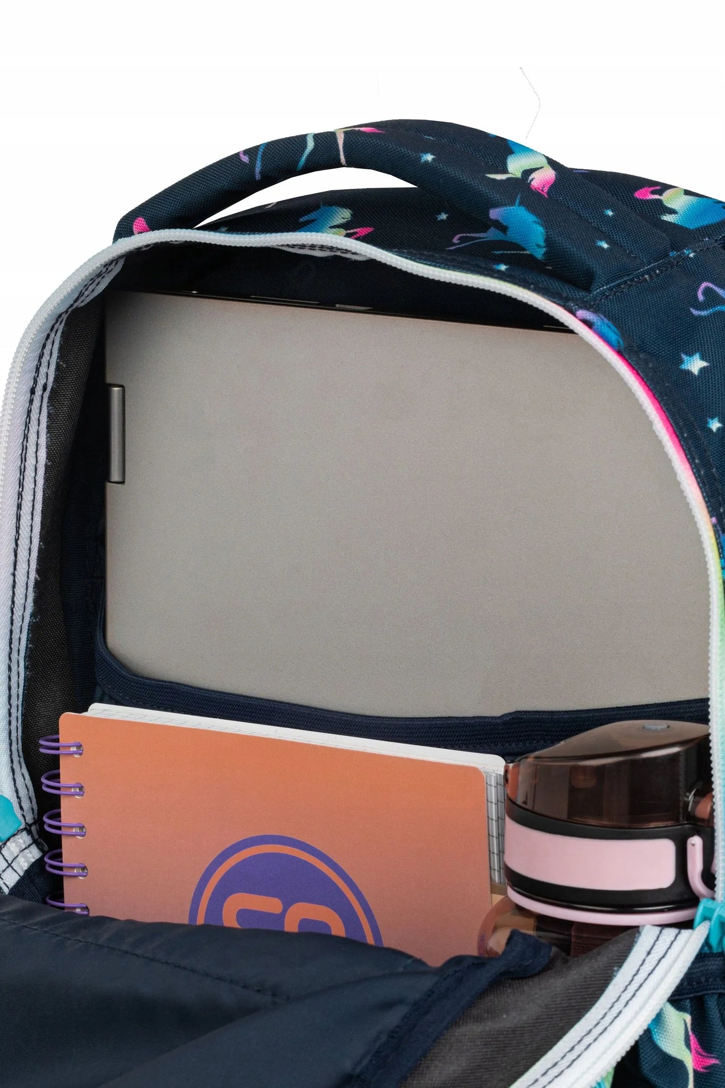 Coolpack mokyklinė kuprinė 1-3 klasių mergaitėms su vienaragiais + pamokų tvarkaraštis