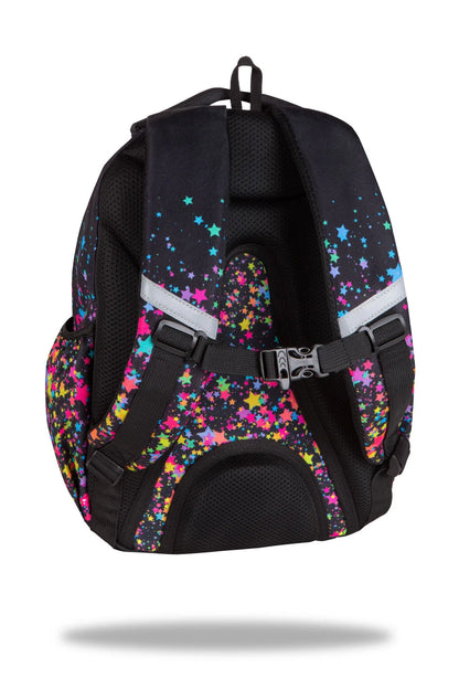 COOLPACK mokyklinė kuprinė mergaitėms 1-3 klasėms, žvaigždės + pamokų tvarkaraštis