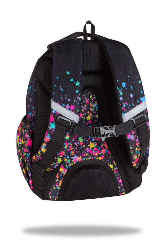 COOLPACK mokyklinė kuprinė mergaitėms 1-3 klasėms, žvaigždės + pamokų tvarkaraštis