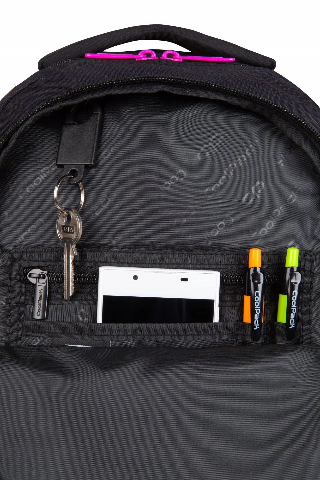 COOLPACK mokyklinė kuprinė mergaitėms 1-3 klasėms, žvaigždės + pamokų tvarkaraštis