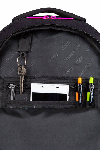 COOLPACK mokyklinė kuprinė mergaitėms 1-3 klasėms, žvaigždės + pamokų tvarkaraštis