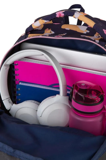 COOLPACK mokyklinė kuprinė pradinukams su pamokų tvarkaraščiu