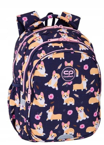 COOLPACK mokyklinė kuprinė pradinukams su pamokų tvarkaraščiu