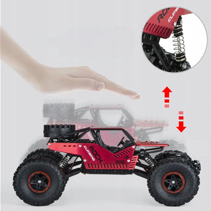 CoolStaff ROVER nuotoliniu būdu valdomas visureigis 4x4, raudonas