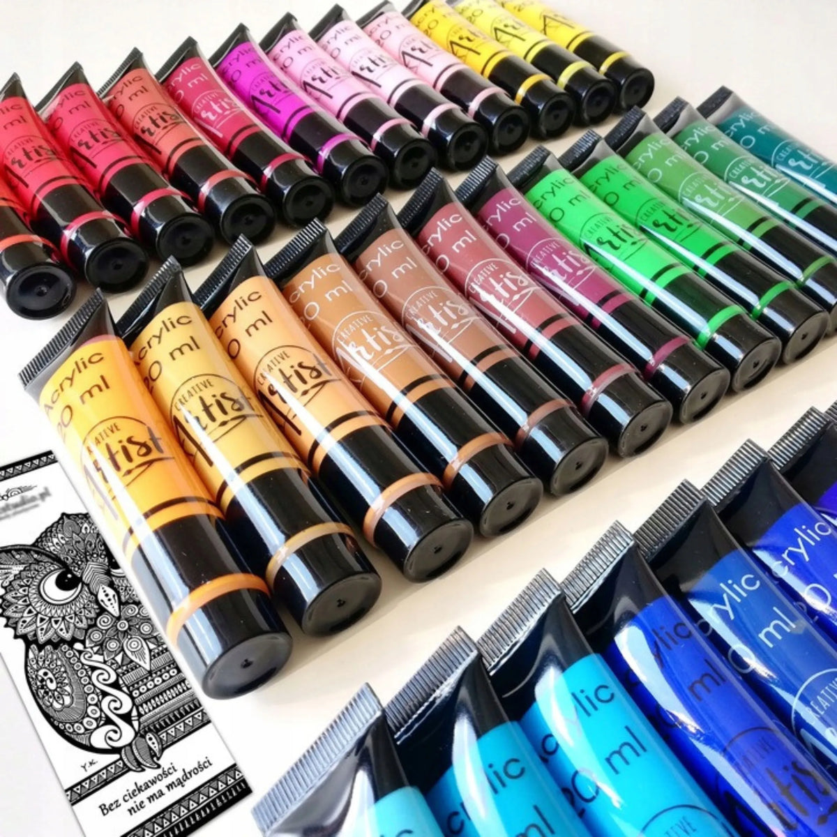 Creative Artist akriliniai dažai, didelis rinkinys, 36 × 20 ml, dažai tūbelėse