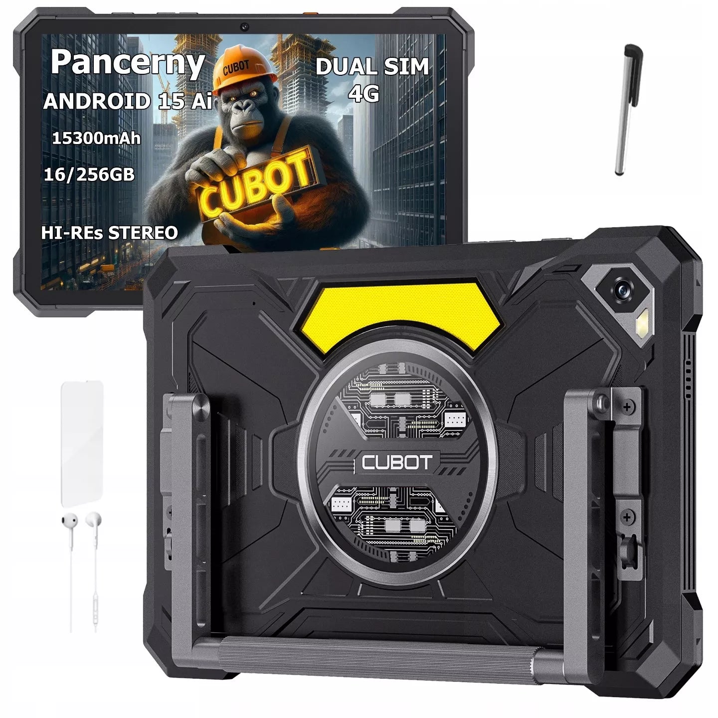 Cubot KingKong Tab S planšetė – tvirtas dizainas, 10,1", dvi SIM, GPS