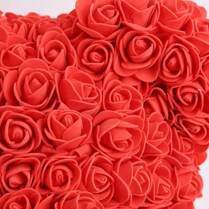 GRAŽI MEŠKUTĖ IŠ XXL ROŽIŲ 40CM DIDELĖ RAUDONA DOVANAI