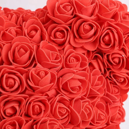 GRAŽI MEŠKUTĖ IŠ XXL ROŽIŲ 40CM DIDELĖ RAUDONA DOVANAI