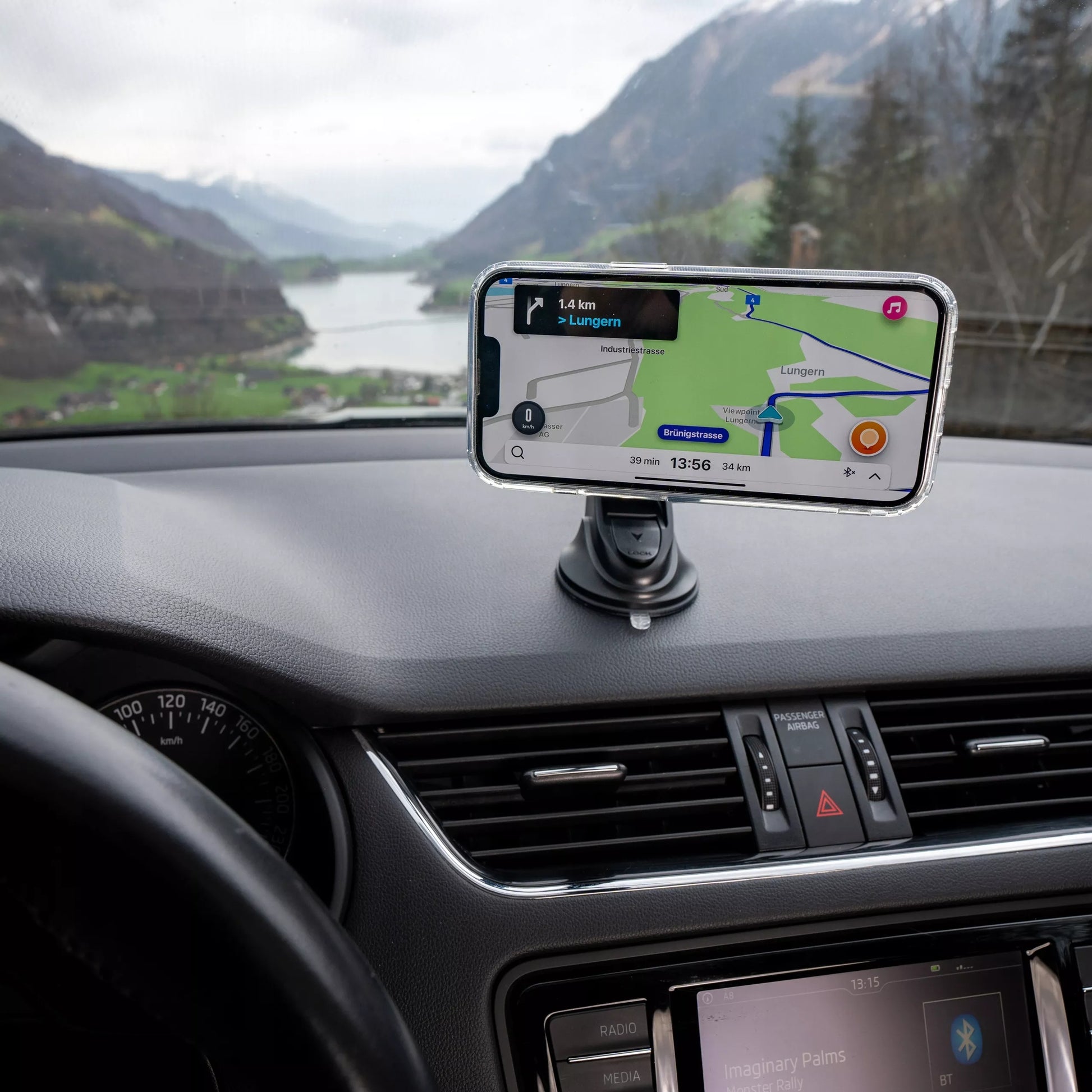 MagSafe magnetinis automobilio laikiklis – montavimui ant stiklo