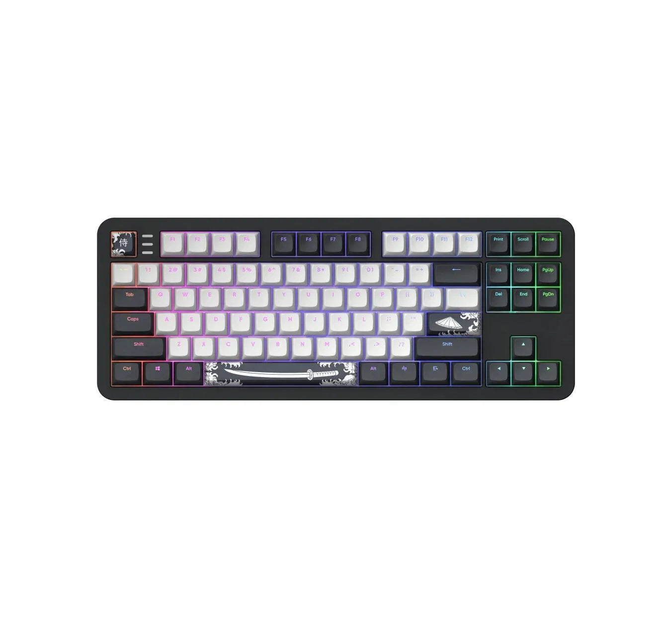 Dark Project ALU87B Bushido mechaninė RGB žaidimų klaviatūra