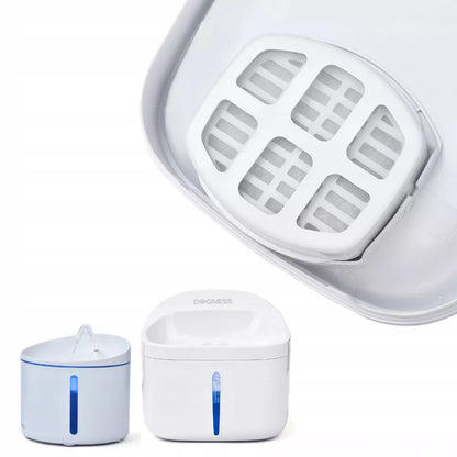 DOGNESS automatinis LED fontanėlis katėms ir šunims, tylus + filtras, 1 l