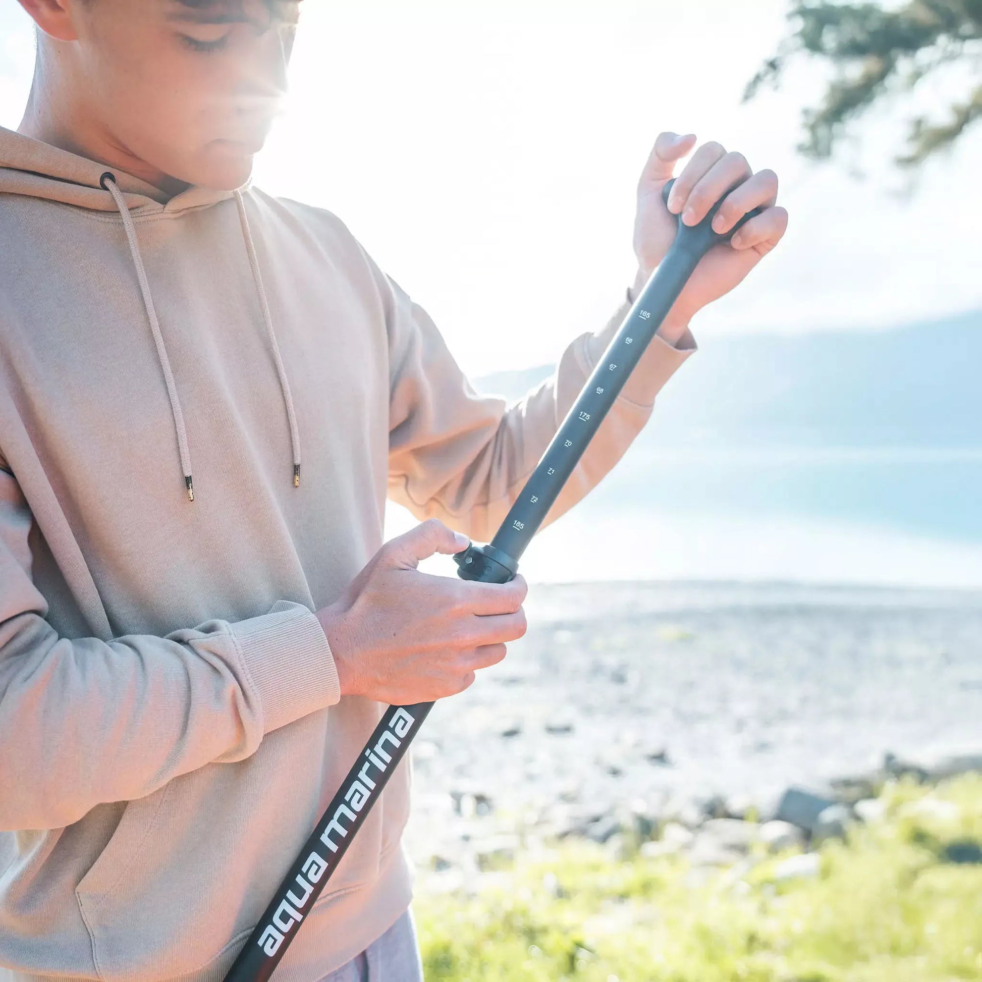 Pripučiama irklentė Aqua Marina Pure Air Coast 330 cm Minicombo su plūdurėliu