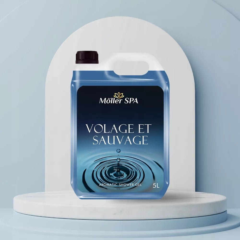 Möller SPA VOLAGE ET SAUVAGE DUŠO GELIS SU KVEpalų KVAPAS VYRAMS 5L