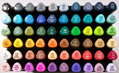 „DecoTime“ dvipusiai akvareliniai markeriai „Brush & Fine“, 60 vnt., 51-0
